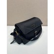 Borsa a spalla grande Prada Explore con patta in nappa 1BD391 Nero