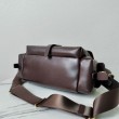 Borse Replica Alta Qualità a spalla media Prada Explore con patta 1BD394 Borgogna