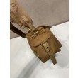 Borsa a spalla Prada Explore Re-Nylon media con patta 1BD394 Marrone