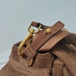 Borsa a tracolla media Prada Explore con patta scamosciata Marrone