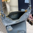 Borsa hobo mini Prada Re-Edition 2005 Re-Nylon Saffiano 1N204M Blu