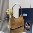 Borsa hobo mini Prada Re-Edition 2005 Re-Nylon Saffiano 1N204M Marrone