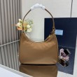 Borsa hobo mini Prada Re-Edition 2005 Re-Nylon Saffiano 1N204M Marrone