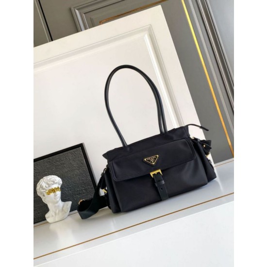 Borsa tote media Prada Explore nappa 1BG596 Nero