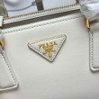 Borsa tote media Prada Galleria Saffiano 1BA457 Bianco