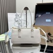 Borsa tote media Prada Galleria Saffiano 1BA457 Bianco