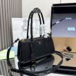 Borsa tote media Prada Galleria Saffiano 1BA457 nero