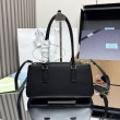 Borsa tote media Prada Galleria Saffiano 1BA457 nero