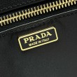 Borsa tote media Prada Galleria Saffiano 1BA457 nero