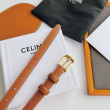 Cintura Celine Elegant Charm 18mm Marrone finiture dorate Cintura Celine Elegant Charm 18mm Marrone finiture dorate