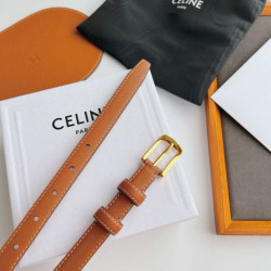 Cintura Celine Elegant Charm 18mm Marrone finiture dorate