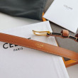 Cintura Celine Elegant Charm 18mm Marrone finiture dorate Cintura Celine Elegant Charm 18mm Marrone finiture dorate