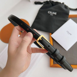 Cintura Celine Elegant Charm 18mm Nera finiture dorate