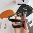 Cintura Celine Elegant Charm 18mm Nera finiture dorate Cintura Celine Elegant Charm 18mm Nera finiture dorate