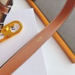 Cintura Celine Triomphe media 25mm con fibbia finitura oro