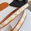 Cintura Celine Triomphe media 25mm con fibbia finitura oro