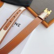 Cintura Celine Triomphe Media 25mm Marrone