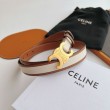 Cintura Celine Triomphe Media 25mm Marrone