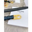 Cintura Celine Triomphe Media 25mm taurillon nero