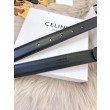 Cintura Celine Triomphe Media 25mm taurillon nero