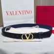 Cintura reversibile con logo VLogo Valentino Garavani 30mm Blu/Nero