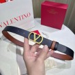Cintura reversibile con logo VLogo Valentino Garavani 30mm Marrone/Nero