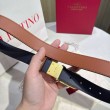 Cintura reversibile con logo VLogo Valentino Garavani 30mm Marrone/Nero