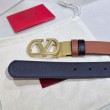 Cintura reversibile con logo VLogo Valentino Garavani 30mm Marrone/Nero