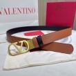Cintura reversibile con logo VLogo Valentino Garavani 30mm Marrone/Nero