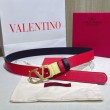 Cintura reversibile con logo VLogo Valentino Garavani 30mm Rosso/Nero