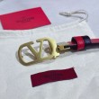 Cintura reversibile con logo VLogo Valentino Garavani 30mm Rosso/Nero