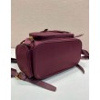 Zaino Prada medio Re-Nylon con marsupio 1BZ811 Borgogna