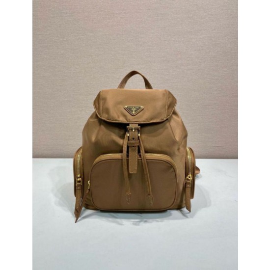 Zaino Prada medio Re-Nylon con marsupio 1BZ811 Marrone