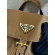 Zaino Prada medio Re-Nylon con marsupio 1BZ811 Marrone