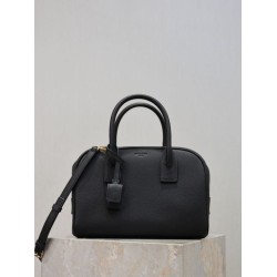 Bora Pari all'originale replica a mano piccola Sac De Jour Boston YSL Saint Laurent nera grana