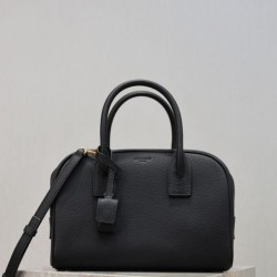 Replica qualità specchio Bora Pari all'originale replica a mano piccola Sac De Jour Boston YSL Saint Laurent nera grana