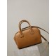 Replica qualità specchio Borsa a mano piccola Sac De Jour Boston YSL Saint Laurent marrone pelle liscia