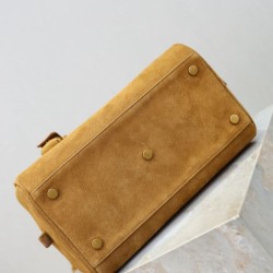 Replica Borse a mano piccola Sac De Jour Boston YSL Saint Laurent nera scamosciato Imitazioni Replica qualità specchio Borse a mano piccola Sac De Jour Boston YSL Saint Laurent nera scamosciato