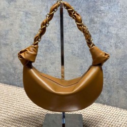 Replica Borsa mini hobo Amalia YSL Saint Laurent marrone Imitazioni Replica qualità specchio Borsa mini hobo Amalia YSL Saint Laurent marrone