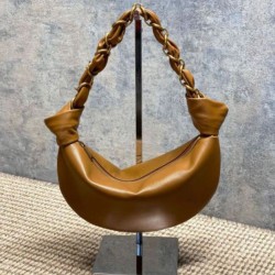 Replica qualità specchio Borsa mini hobo Amalia YSL Saint Laurent marrone