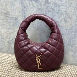 Replica qualità specchio Borsa Piccola Tote YSL Saint Laurent Icarino Cassandre nappa trapuntata Maroon