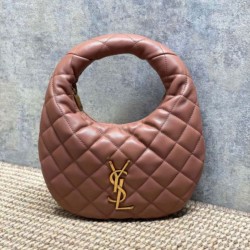 Replica qualità specchio Borsa Piccola Tote YSL Saint Laurent Icarino Cassandre nappa trapuntata Rosa