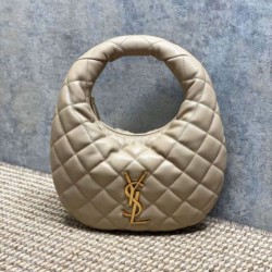 Replica qualità specchio Borse Firmate  Piccola Tote YSL Saint Laurent Icarino Cassandre nappa trapuntata Albicocca
