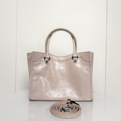 Borsa tote verticale piccola Balenciaga Le City Albicocca