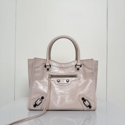 Borsa tote verticale piccola Balenciaga Le City Albicocca