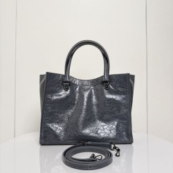 Replica qualità specchio Borse  tote verticale piccola Balenciaga Le City Giallo