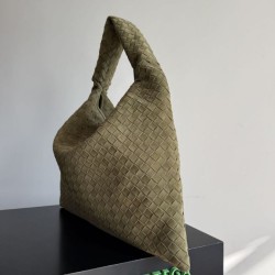Replica Borsa a tracolla Bottega Veneta Large Hop in camoscio intrecciato verde oliva Imitazioni Replica qualità specchio Borsa a tracolla Bottega Veneta Large Hop in camoscio intrecciato verde oliva