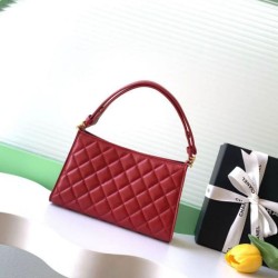 Replica qualità specchio Borsa hobo trapuntata Chanel AS6045 bordeaux