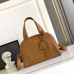 Replica qualità specchio Borsa a mano Prada Media 1BB149 Giallo