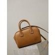 Borsa a mano piccola Sac De Jour Boston YSL Saint Laurent marrone pelle liscia